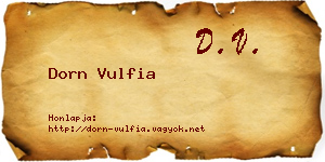 Dorn Vulfia névjegykártya